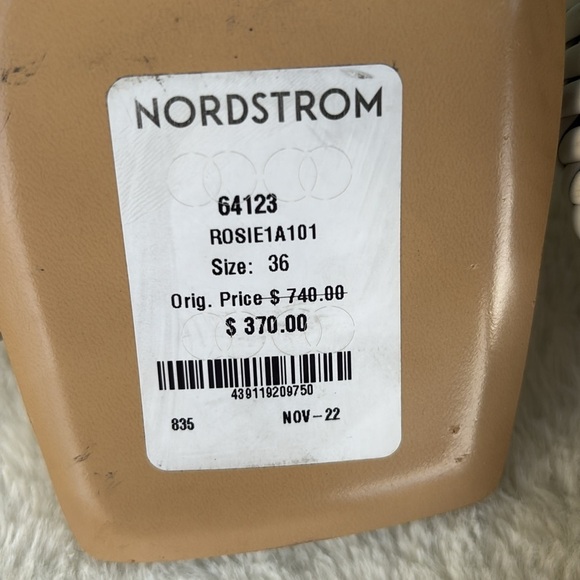 EUC GIA/RHW Sandal Open Toe Slide Mule White EU 36 Retails $370 Leather Braided - Picture 9 of 10